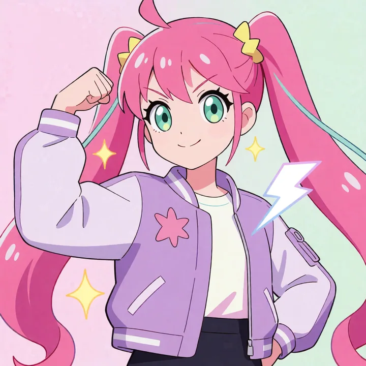 Oneechan flexing like a proud big sister
